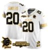 Detroit Lions – Barry Sanders – 20 – White Gold Jersey