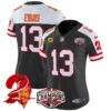 Women’s Tampa Bay Buccaneers Creamsicle 2024 NFC South Division Champions Patch Vapor Limited Jersey – All Stitched – Black Alternate – Mike Evans Jersey