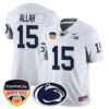 Penn State Nittany Lions 2024 Orange Bowl Jersey – All Stitched – White – Drew Allar Jersey