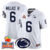 Penn State Nittany Lions 2024 Orange Bowl Jersey N1 – All Stitched – White – Harrison Wallace III Jersey