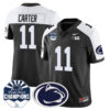 Penn State Nittany Lions 2024 Fiesta Bowl Champions Jersey – All Stitched – Black Alternate – Abdul Carter Jersey