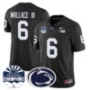 Penn State Nittany Lions 2024 Fiesta Bowl Champions Jersey – All Stitched – Black – Harrison Wallace III Jersey