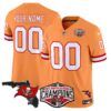Buccaneers 2024 NFC South Division Champions Patch Vapor Limited Custom Jersey – All Stitched – Creamsicle Jersey