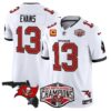 Buccaneers 2024 NFC South Division Champions Patch Vapor Limited Jersey – All Stitched – White – Mike Evans Jersey