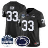 Penn State Nittany Lions 2024 Fiesta Bowl Champions Jersey – All Stitched – Black – Jack Ham Jersey