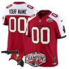 Buccaneers 2024 NFC South Division Champions Patch Vapor Limited Custom Jersey – All Stitched – Red Alternate Jersey