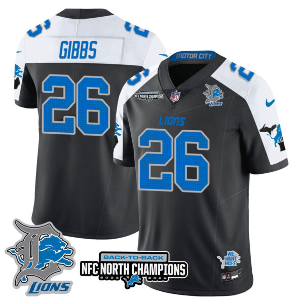 Detroit Lions – Jahmyr Gibbs – 26 – Black Alternate Jersey