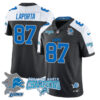 Detroit Lions 2024 NFC North Champions Gold Jersey N1 – All Stitched – Sam LaPorta – 87 – Black Alternate Jersey