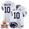 Penn State Nittany Lions 2024 Orange Bowl Jersey N1 – All Stitched – White – Nicholas Singleton Jersey