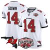 Buccaneers 2024 NFC South Division Champions Patch Vapor Limited Jersey – All Stitched – White – Chris Godwin Jersey