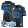Custom Gender/Name Detroit Lions 2024 NFC North Champions Gold Jersey – All Stitche – Black Jersey