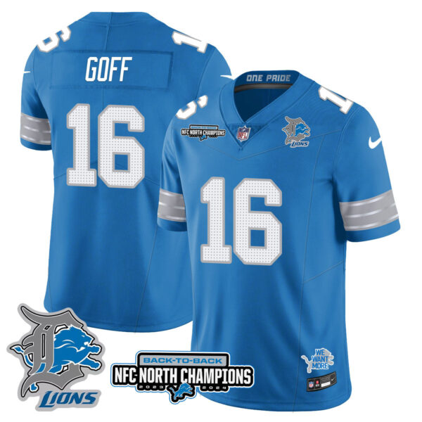 Detroit Lions – Jared Goff – 16 – Blue Jersey