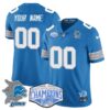 Custom Gender/Name Detroit Lions 2024 NFC North Champions Gold Jersey – All Stitche – Blue Jersey