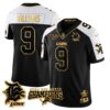 Detroit Lions 2024 NFC North Champions Gold Jersey N1 – All Stitched – Jameson Williams – 9 – Alternate Jersey