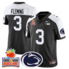 Penn State Nittany Lions 2024 Orange Bowl Jersey N1 – All Stitched – Black Alternate – Julian Fleming Jersey