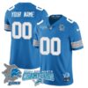 Custom Gender/Name Detroit Lions 2024 NFC North Champions Gold Jersey N1 – All Stitche – Blue Jersey