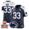 Penn State Nittany Lions 2024 Orange Bowl Jersey N1 – All Stitched – Navy Alternate – Jack Ham Jersey