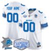 Custom Gender/Name Detroit Lions 2024 NFC North Champions Gold Jersey – All Stitche – White Jersey