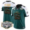 Eagles 2024 NFC East Division Champions Gold Trim Vapor Limited Jersey – All Stitched – Green Alternate – Brandon Graham Jersey