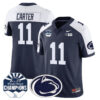 Penn State Nittany Lions 2024 Fiesta Bowl Champions Jersey – All Stitched – Navy Alternate – Abdul Carter Jersey