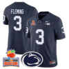 Penn State Nittany Lions 2024 Orange Bowl Jersey N1 – All Stitched – Navy – Julian Fleming Jersey
