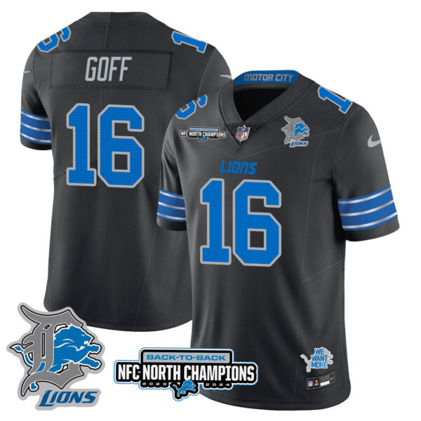 Detroit Lions – Jared Goff – 16 – Black Jersey