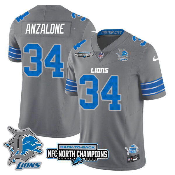 Detroit Lions – Alex Anzalone – 34 – Gray Jersey