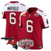 Buccaneers 2024 NFC South Division Champions Patch Vapor Limited Jersey – All Stitched – Red Alternate – Baker Mayfield Jersey