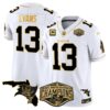 Buccaneers 2024 NFC South Division Champions Patch Gold Vapor Limited Jersey – All Stitched – White Gold – Mike Evans Jersey