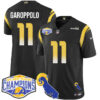 Los Angeles Rams 2024 NFC West Division Champions Jersey N1 – All Stitched – Jimmy Garoppolo – 11 – Black Jersey
