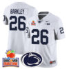 Penn State Nittany Lions 2024 Orange Bowl Jersey N1 – All Stitched – White – Saquon Barkley Jersey