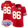 Bills 2024 AFC East Division Champions Gold Trim Vapor Limited Jersey – All Stitched – Red – Dalton Kincaid Jersey