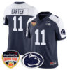 Penn State Nittany Lions 2024 Orange Bowl Jersey – All Stitched – Navy Alternate – Abdul Carter Jersey