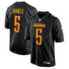 Jayden Daniels Washington Commanders Fashion Jersey – All Stitched – Carbon Black Jersey
