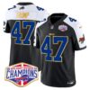 Bills 2024 AFC East Division Champions Gold Trim Vapor Limited Jersey – All Stitched – Black Alternate – Donald Trump Jersey