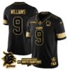Detroit Lions – Jameson Williams – 9 – Black Gold Jersey