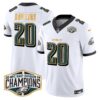 Eagles 2024 NFC East Division Champions Gold Trim Vapor Limited Jersey – All Stitched – White – Brian Dawkins Jersey