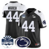 Penn State Nittany Lions 2024 Fiesta Bowl Champions Jersey – All Stitched – Black Alternate – Tyler Warren Jersey