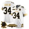 Detroit Lions – Alex Anzalone – 34 – White Gold Jersey