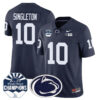 Penn State Nittany Lions 2024 Fiesta Bowl Champions Jersey – All Stitched – Navy – Nicholas Singleton Jersey