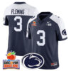 Penn State Nittany Lions 2024 Orange Bowl Jersey N1 – All Stitched – Navy Alternate – Julian Fleming Jersey