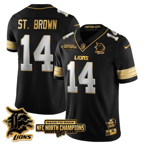Detroit Lions – Amon-Ra St. Brown – 14 – Black Limited Jersey