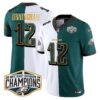 Eagles 2024 NFC East Division Champions Gold Trim Vapor Limited Jersey – All Stitched – Split – Randall Cunningham Jersey