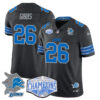 Detroit Lions 2024 NFC North Champions Gold Jersey – All Stitched – Jahmyr Gibbs – 26 – Black Jersey