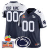 Custom Gender/Name Penn State Nittany Lions 2024 Orange Bowl Jersey N1 – All Stitched – Navy Alternate Jersey