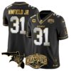 Buccaneers 2024 NFC South Division Champions Patch Gold Vapor Limited Jersey – All Stitched – Black Limited – Antoine Winfield Jr. Jersey