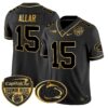 Penn State Nittany Lions Orange Bowl Patch Gold Vapor Limited Jersey – All Stitched – Black Gold – Drew Allar Jersey