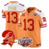 Buccaneers Creamsicle 2024 NFC South Division Champions Patch Gold Trim Vapor Limited Jersey – All Stitched – Creamsicle Alternate – Mike Evans Jersey