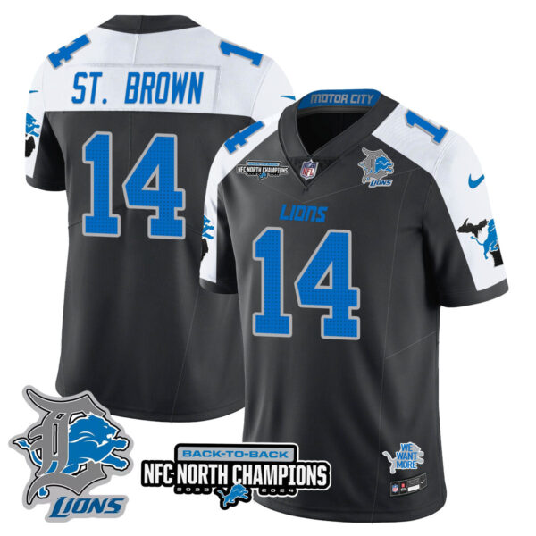 Detroit Lions – Amon-Ra St. Brown – 14 – Black Alternate Jersey