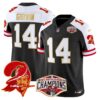 Buccaneers Creamsicle 2024 NFC South Division Champions Patch Gold Trim Vapor Limited Jersey – All Stitched – Black Alternate – Chris Godwin Jersey